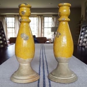 Pottery Barn Candleholders